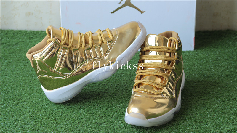 Authentic Air Jordan 11 Pinnacle Gold PE